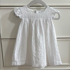Nordstrom baby White Eyelet Kids Dress 9m